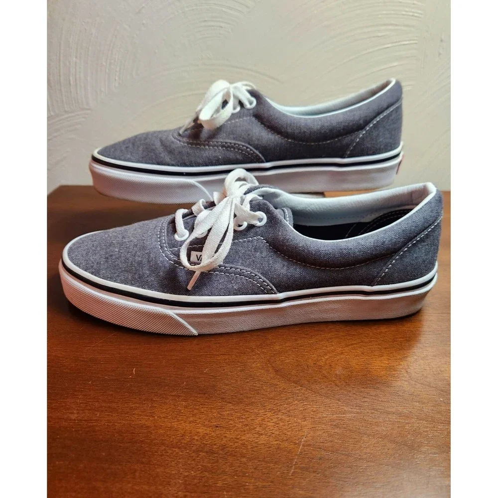 Vans Off The Wall Seldom Worn 721278 Gray Shoes Womens Size 8.5 Mens Size 7 - Picture 2 of 11